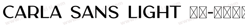 CARLA SANS LIGHT 字体字体转换